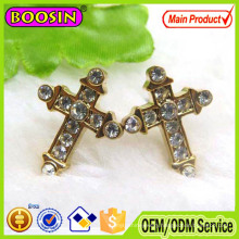 Vintage Styles Antique Pewter Plating Cross Earring Findings #21619